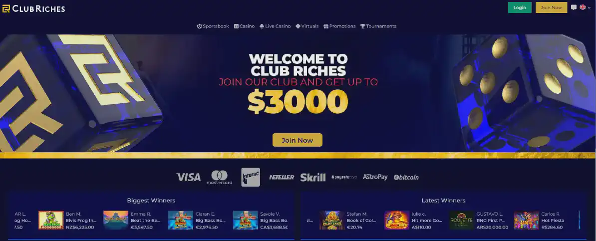 Club Riches казино онлайн