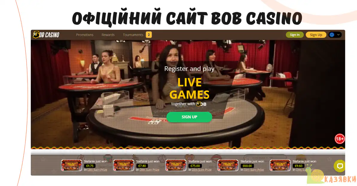 bob casino online